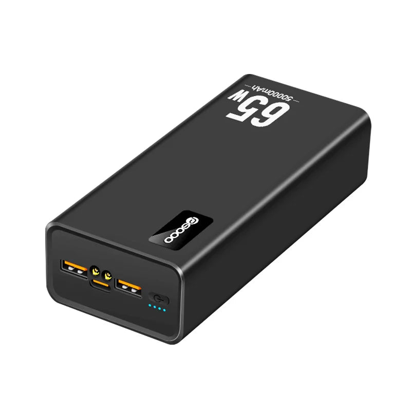 50000mAh Power Bank 65W Fast Charging Powerbank Type C PD Ex