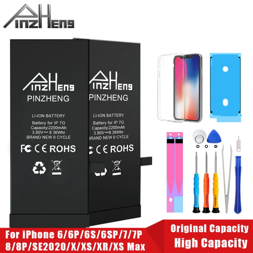 PINZHENG Real High Capacity Battery For iPhone 8 SE2020 6 6S