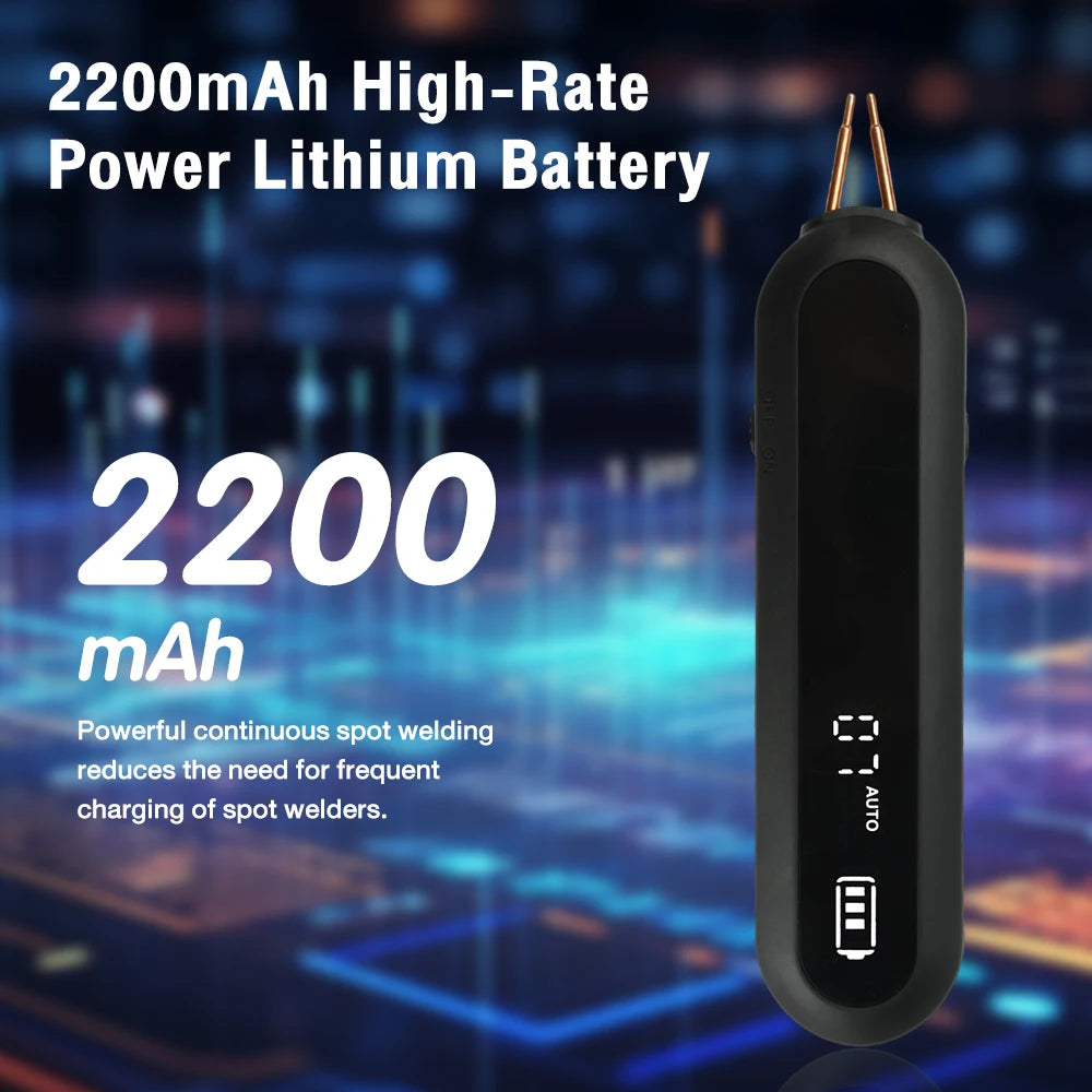 Handheld Compact Portable Battery Spot Welder LED-Illuminate