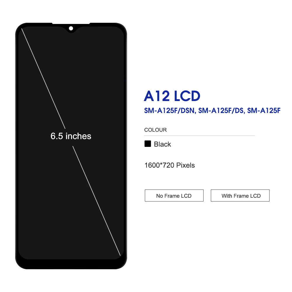 High Quality For Samsung Galaxy A12 A125F A125F/DS Display L