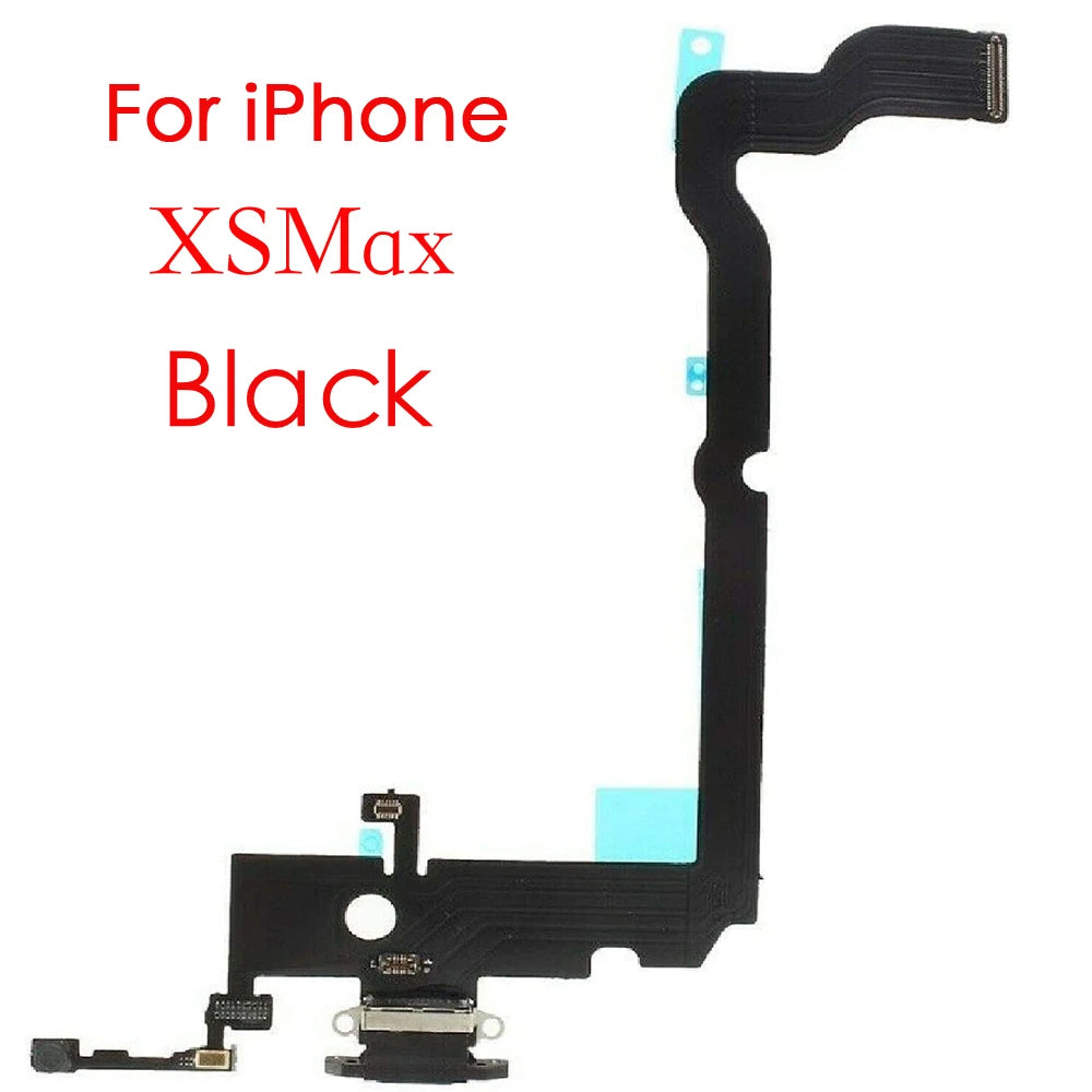 Charging Port Flex Cable For iPhone 7 8 Plus X XR XS Max Dock Charger Connector With Microphone Replacement