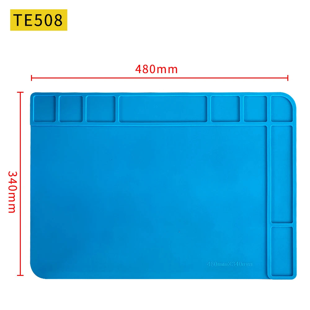 Silicone Soldering Mat Pad Desk Platform for Welding Station Iron Phone PC Repair Magnetic Heat Insulation No Lead S-160