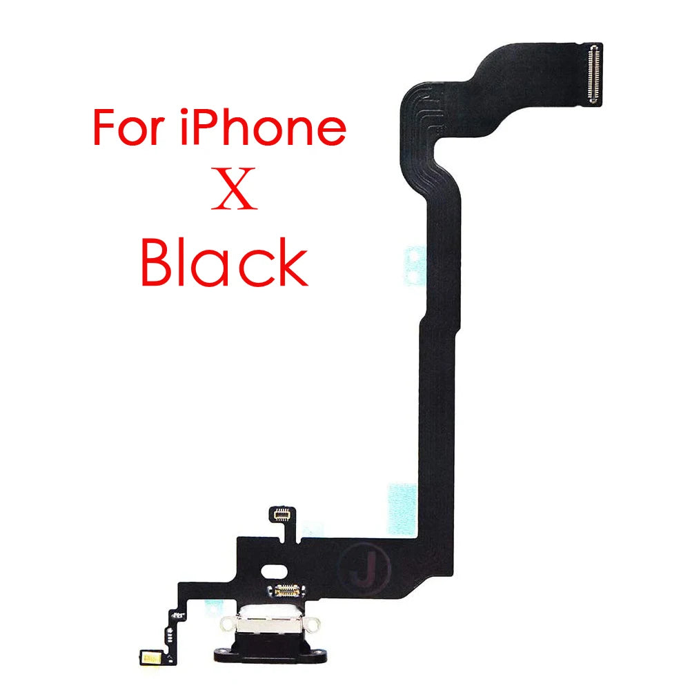 Charging Port Flex Cable For iPhone 7 8 Plus X XR XS Max Dock Charger Connector With Microphone Replacement