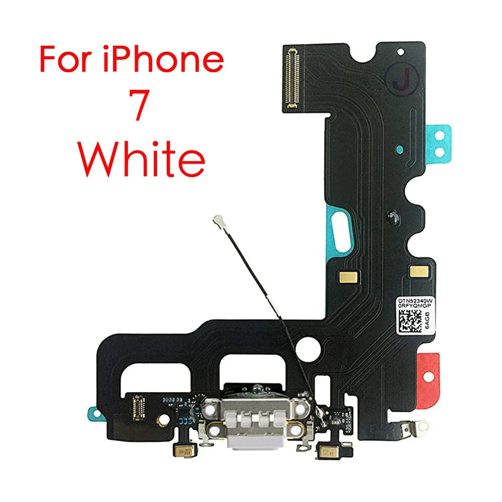 Charging Port Flex Cable For iPhone 7 8 Plus X XR XS Max Dock Charger Connector With Microphone Replacement