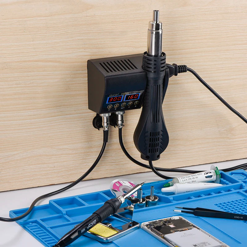 2 in 1 750W Hot Air Gun LCD Digital Display Welding Rework S