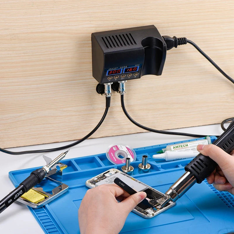 JCD 2 in 1 750W Soldering Station LCD Digital Display Weldin