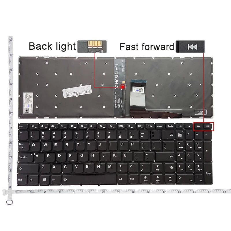 US NEW Keyboard For Lenovo Ideapad 310-15ABR 510-15IKB V110-