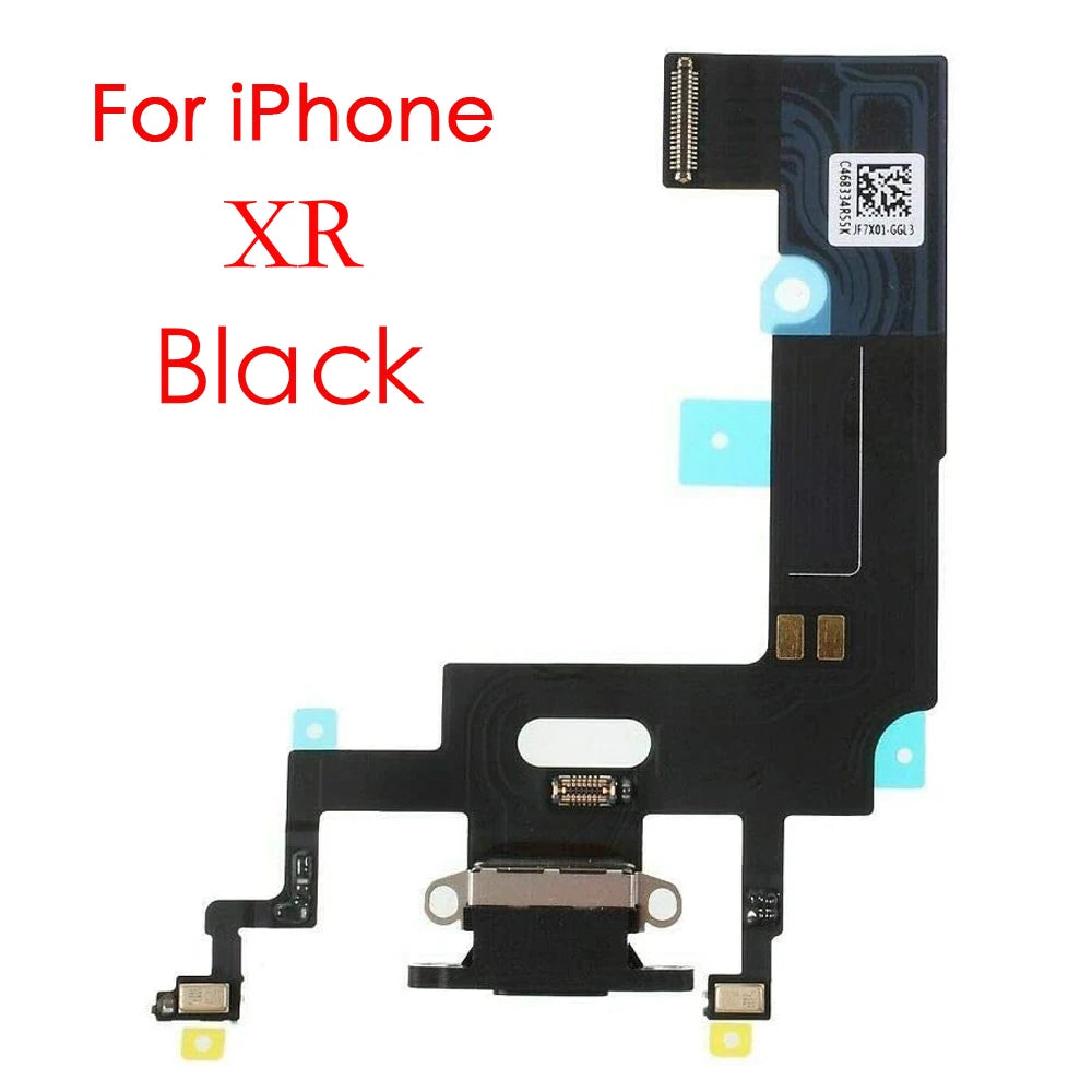 Charging Port Flex Cable For iPhone 7 8 Plus X XR XS Max Dock Charger Connector With Microphone Replacement
