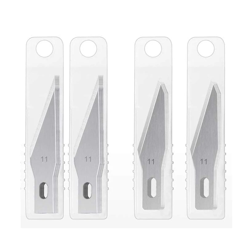 Engraving Non-Slip Metal Knife Kit + 40/10pcs 11 Blades Cutt
