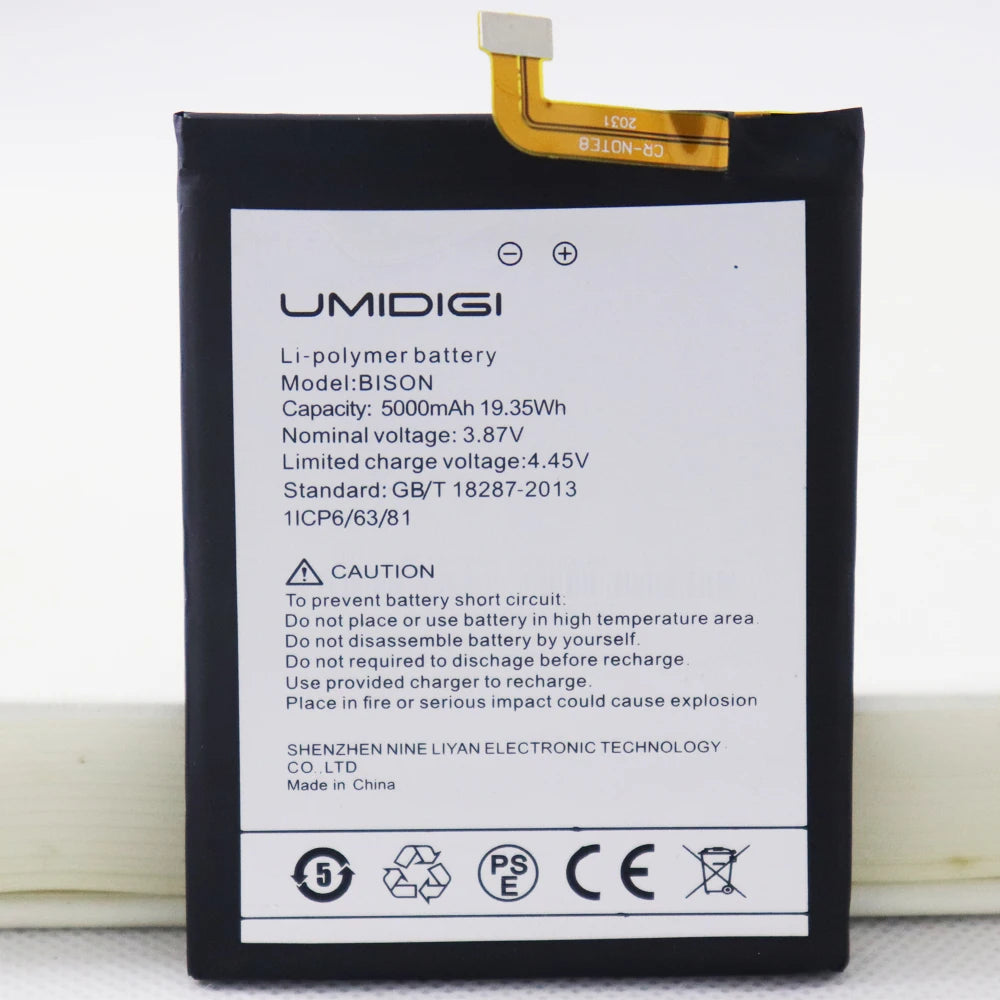 5000mAh BISON Phone Replacement Battery For UMI Umidigi BISO