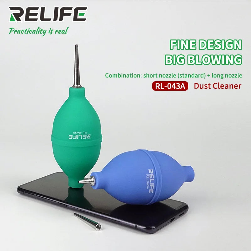 RELIFE 2in1 Phone Repair Dust Cleaner Air Blower Ball Cleani