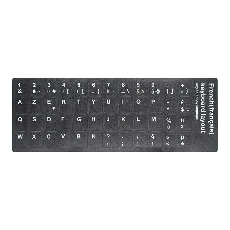 RU Keyboard Stickers Cover Letter Russian English Spanish Non Transparent Universal Replacement Keyboard Stickers For Laptops