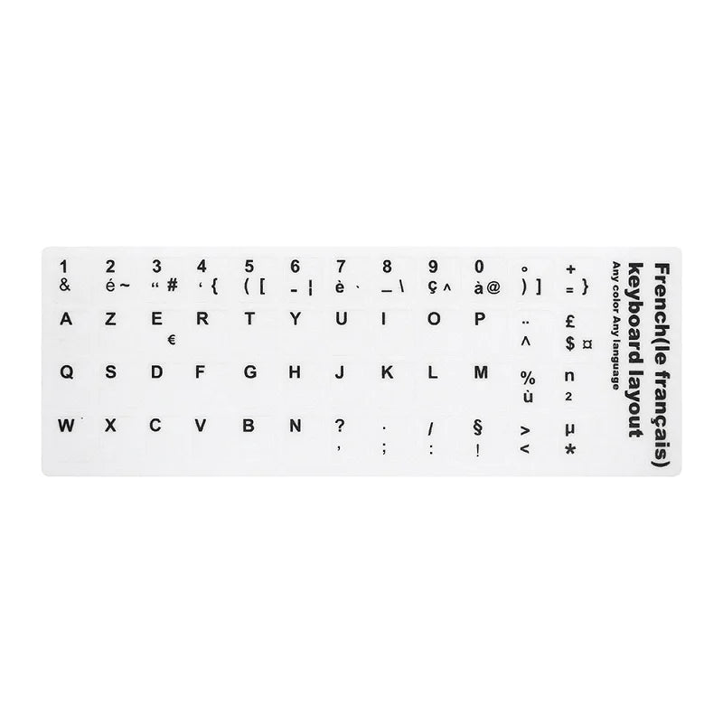 RU Keyboard Stickers Cover Letter Russian English Spanish Non Transparent Universal Replacement Keyboard Stickers For Laptops