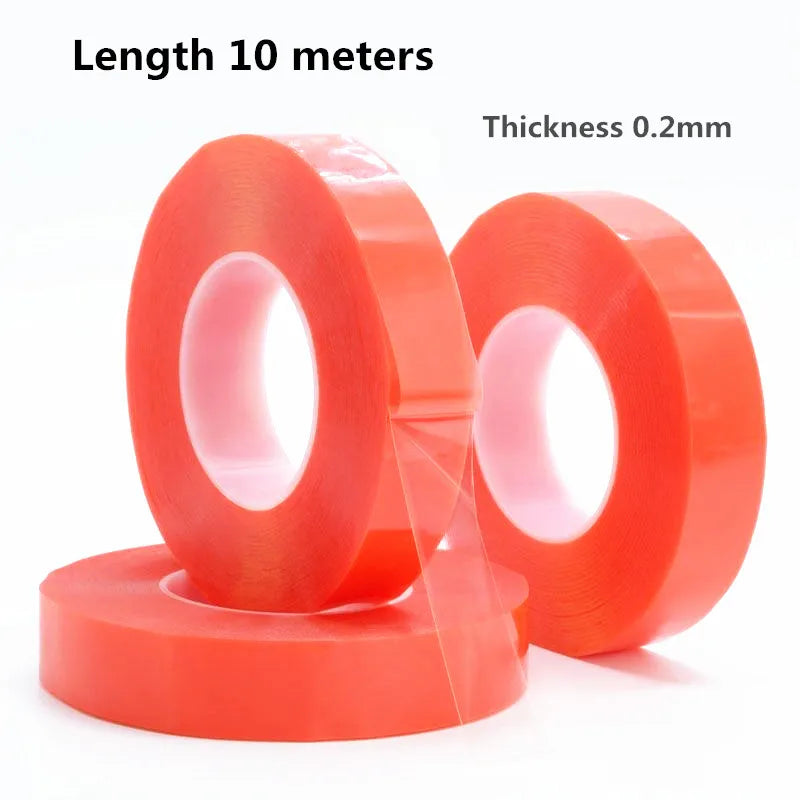 1 Roll 0.2mm Thick 10 Meter Acrylic Adhesive Double Sided Ta