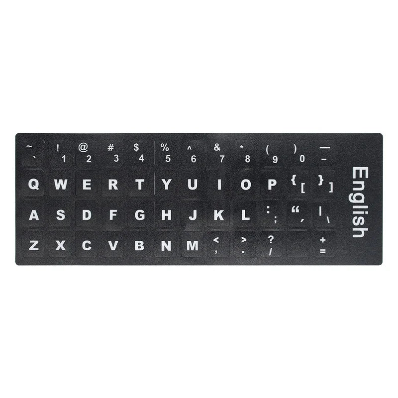 RU Keyboard Stickers Cover Letter Russian English Spanish Non Transparent Universal Replacement Keyboard Stickers For Laptops