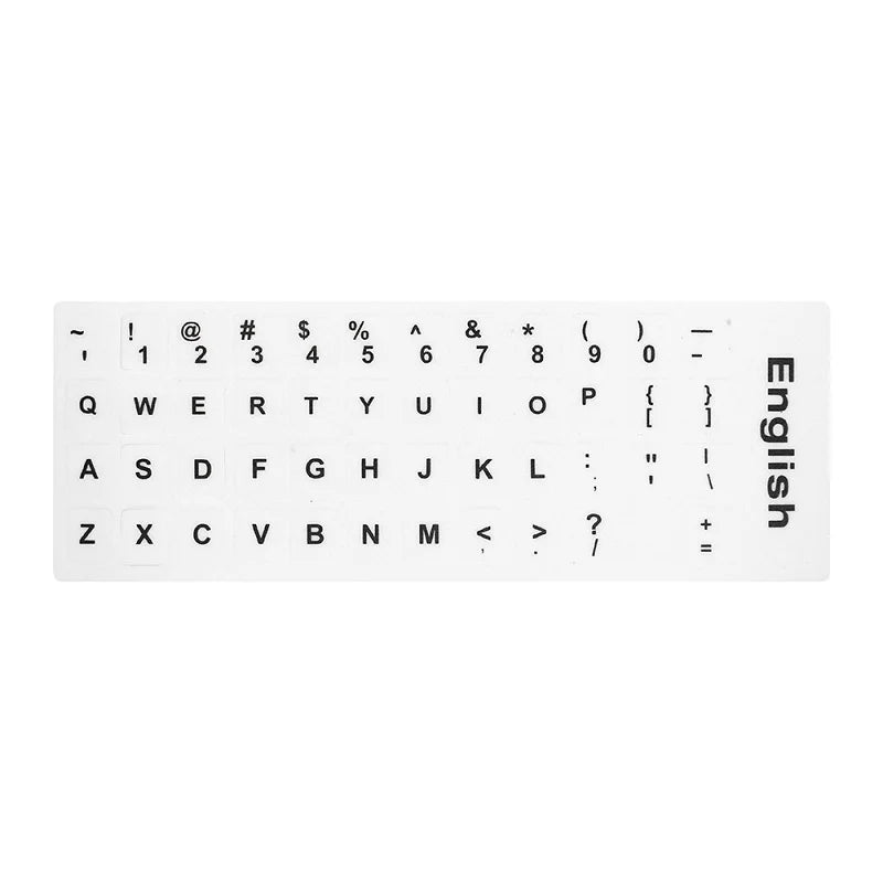 RU Keyboard Stickers Cover Letter Russian English Spanish Non Transparent Universal Replacement Keyboard Stickers For Laptops