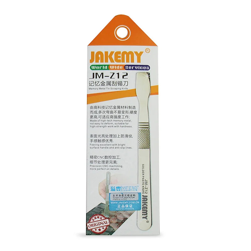 JAKEMY JM-Z12 Memory Metal Tin Scraping Knife Solder Paste M