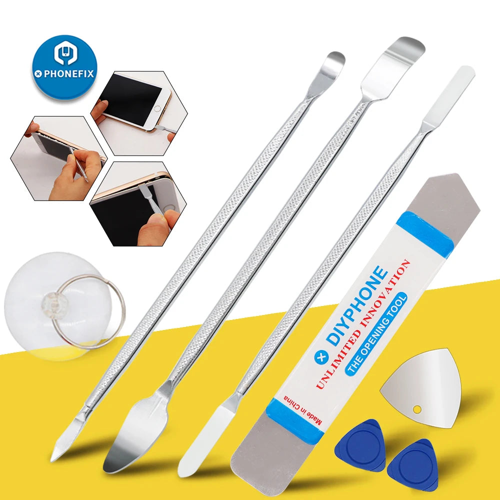 3/8pcs Universal Mobile Phone Repair Opening Tool Metal Spud