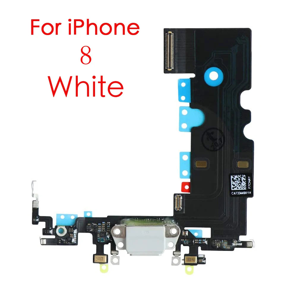 Charging Port Flex Cable For iPhone 7 8 Plus X XR XS Max Dock Charger Connector With Microphone Replacement
