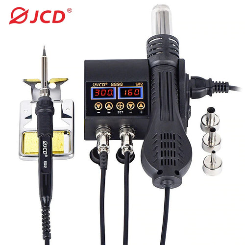 2 in 1 750W Hot Air Gun LCD Digital Display Welding Rework S