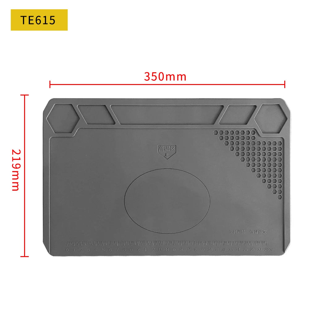 Silicone Soldering Mat Pad Desk Platform for Welding Station Iron Phone PC Repair Magnetic Heat Insulation No Lead S-160