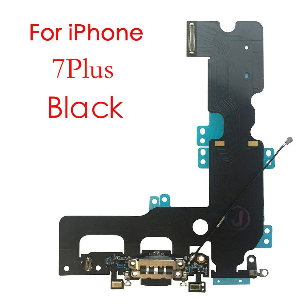 Charging Port Flex Cable For iPhone 7 8 Plus X XR XS Max Dock Charger Connector With Microphone Replacement