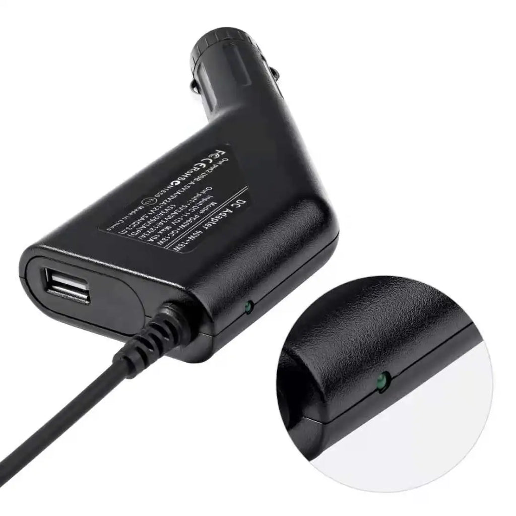 65W USB Type C Universal Laptop Car Charger Dc Power Supply 