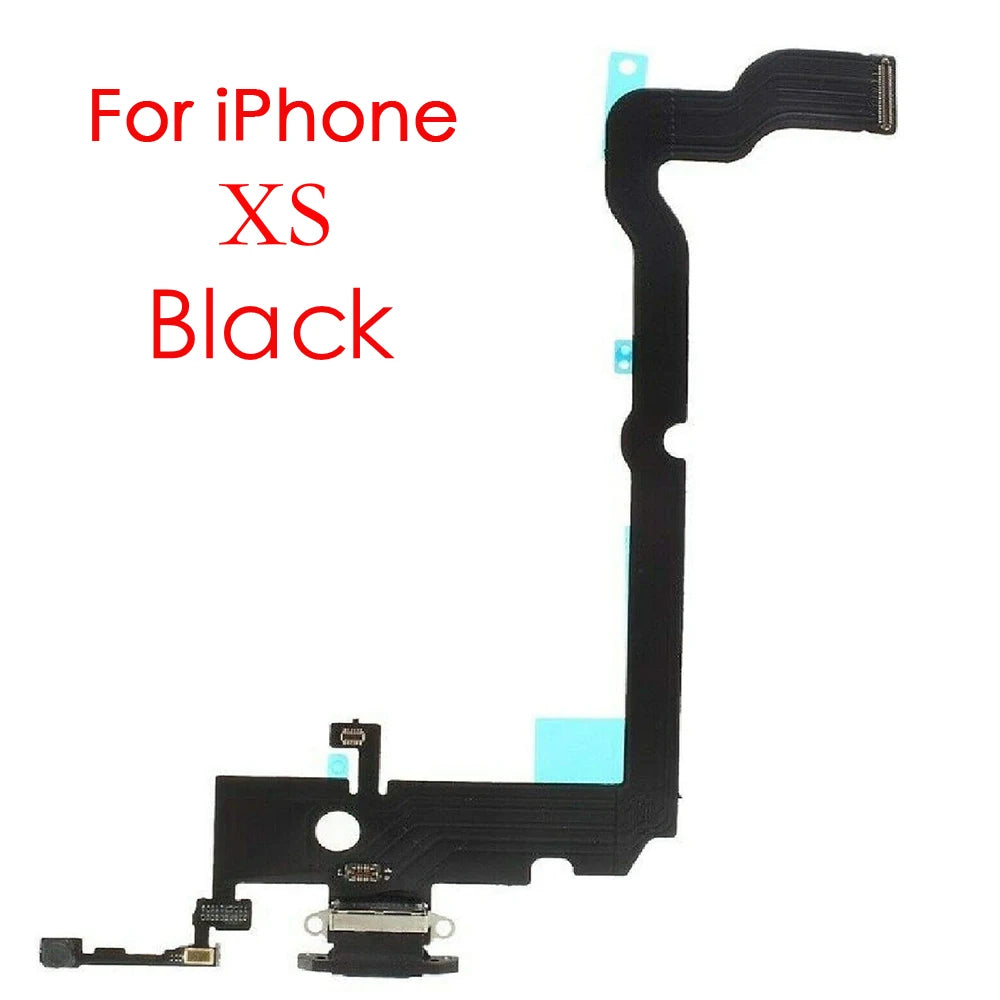 Charging Port Flex Cable For iPhone 7 8 Plus X XR XS Max Dock Charger Connector With Microphone Replacement