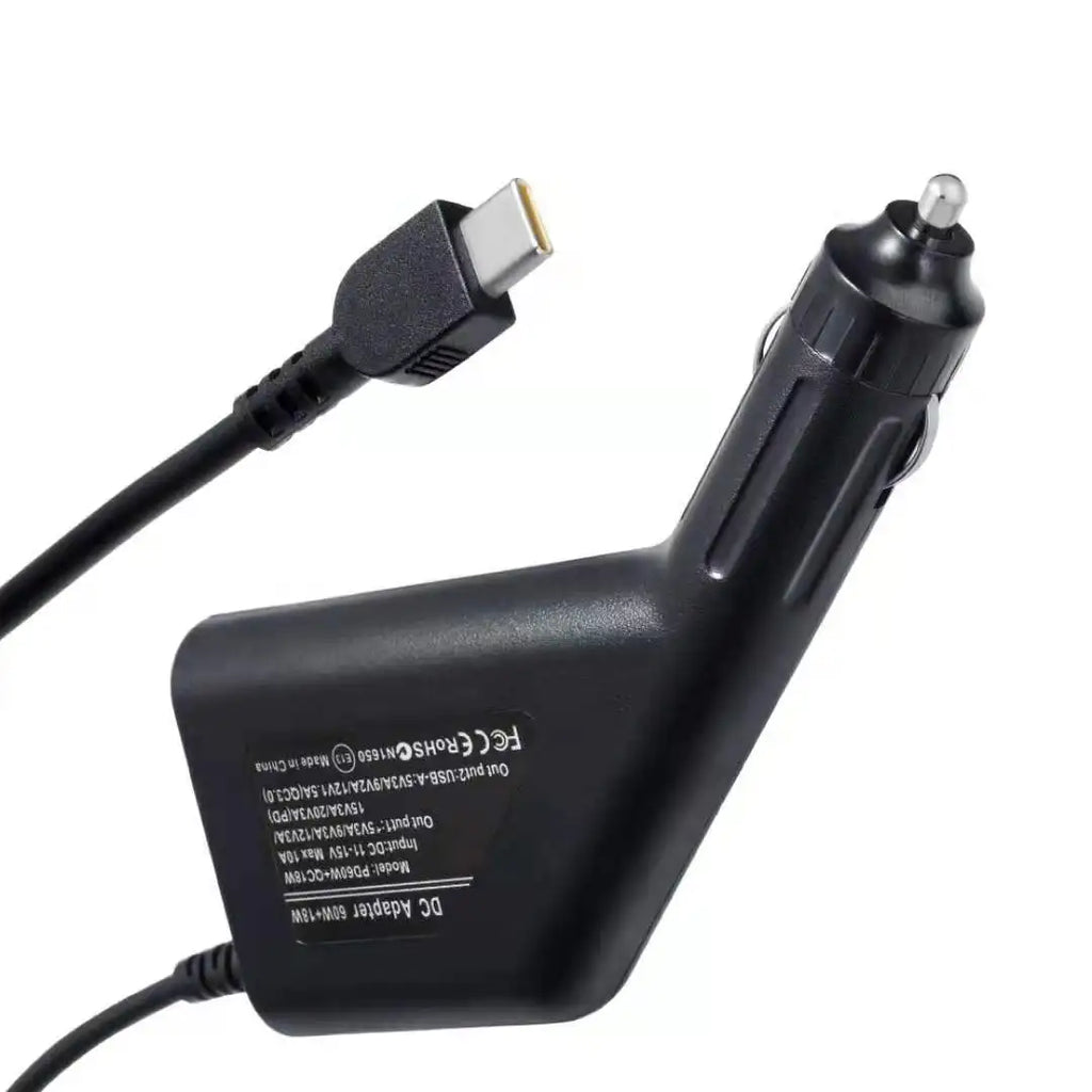 65W USB Type C Universal Laptop Car Charger Dc Power Supply 