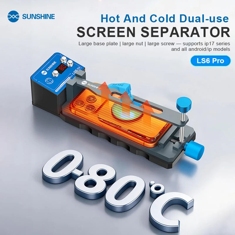 SUNSHINE LS6 Pro 0 80 Hot and Cold Dual Screen Splitter Larg