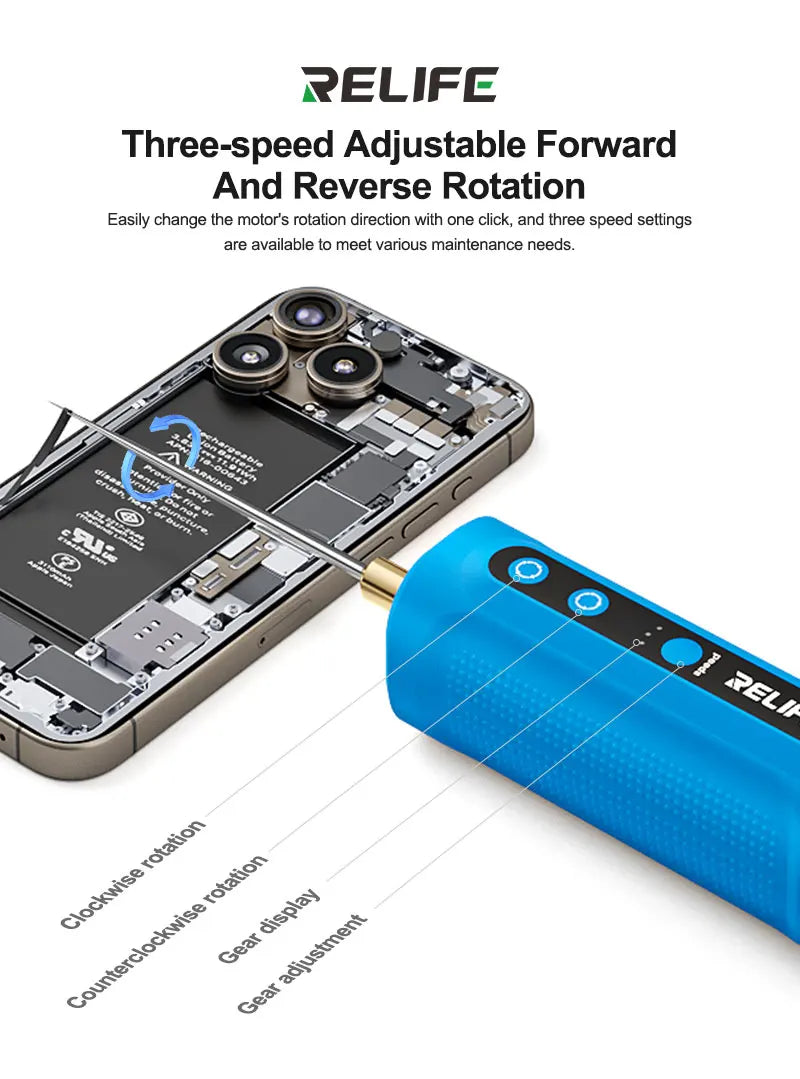 RELIFE LG1 Smart Glue Remover 3-Speed Forward Reverse Rotati