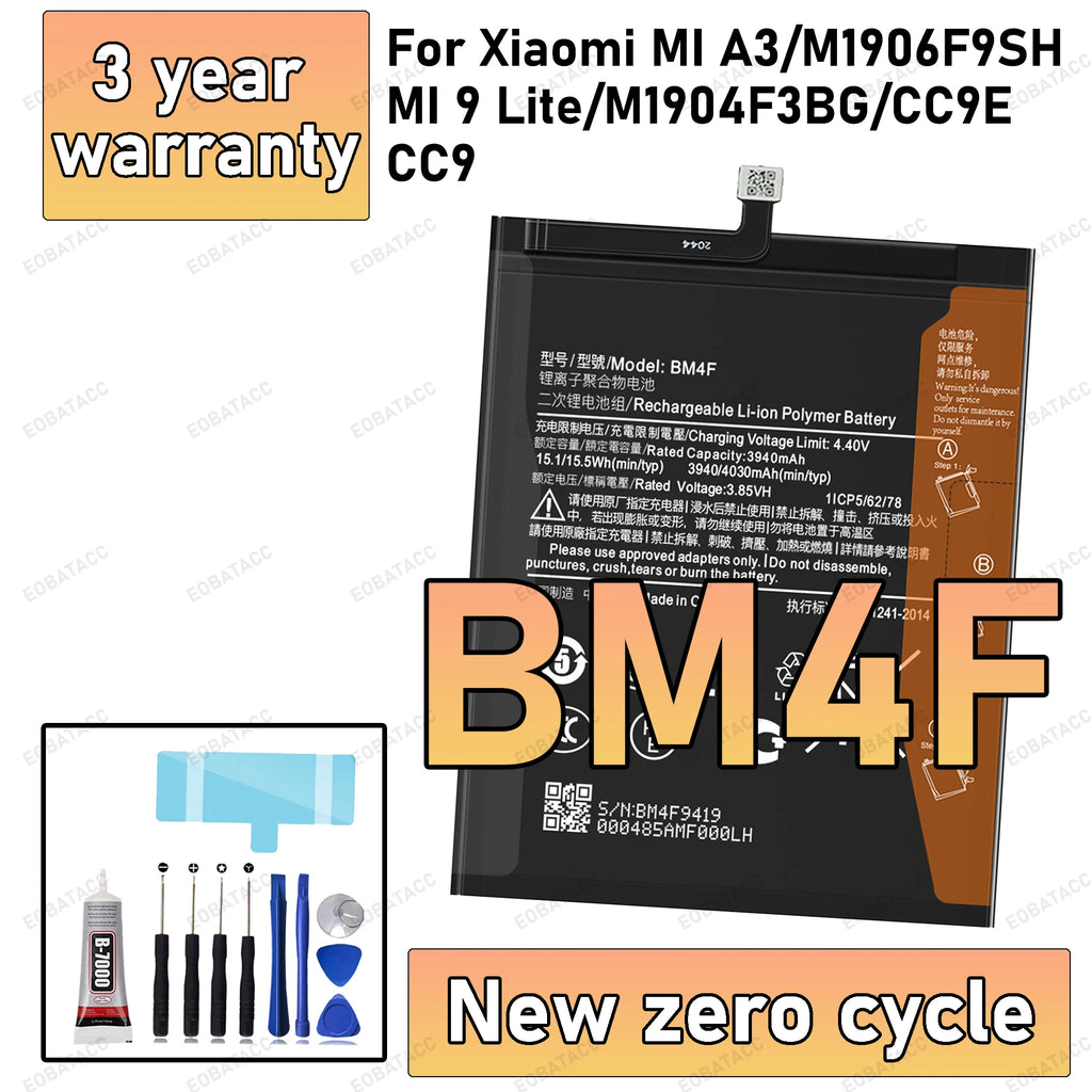 100% New High Quality BM4F Battery For XIAOMI MI A3/M1906F9S