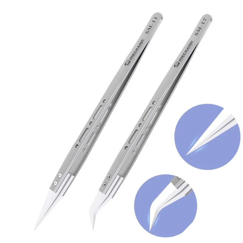 Mechanic S-grade Ceramic Tweezers Non-magnetic Precision Ins