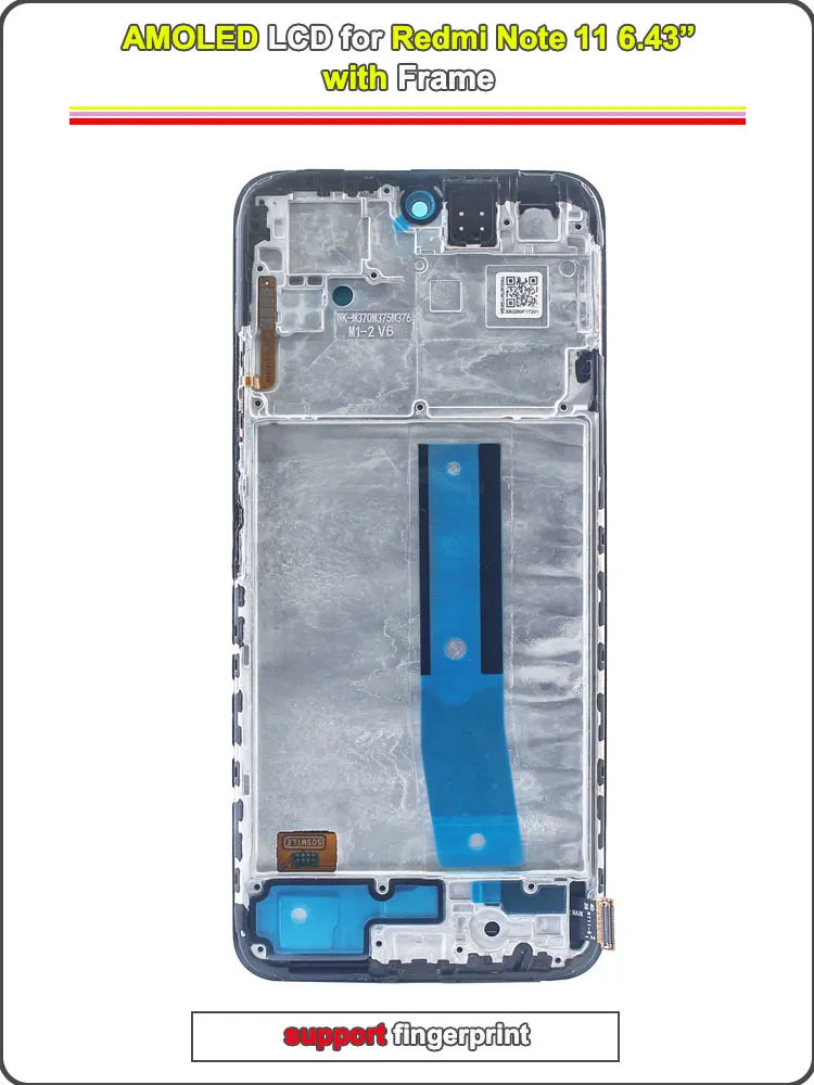 Super AMOLED LCD for Redmi Note 11 4G LCD Display Touch Screen Digitizer Replacement for Redmi Note 11 Phone 2201117TY 2201117TG