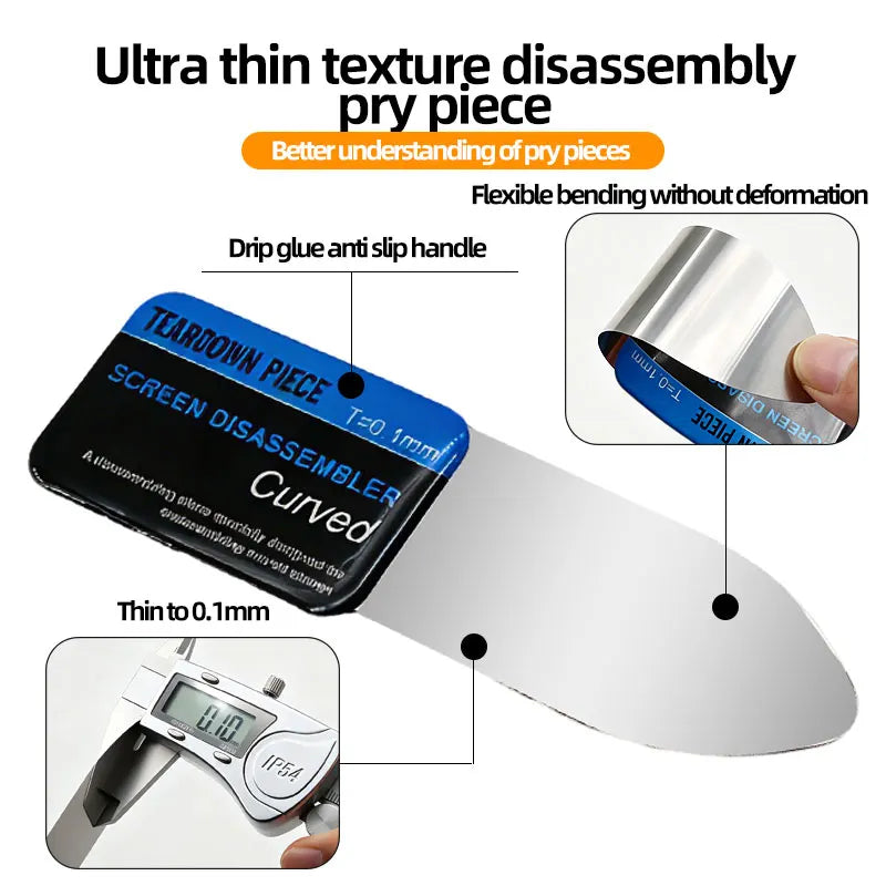 Metal Pry Tool Kit Ultra-Thin Opening Spudger for Mobile Pho