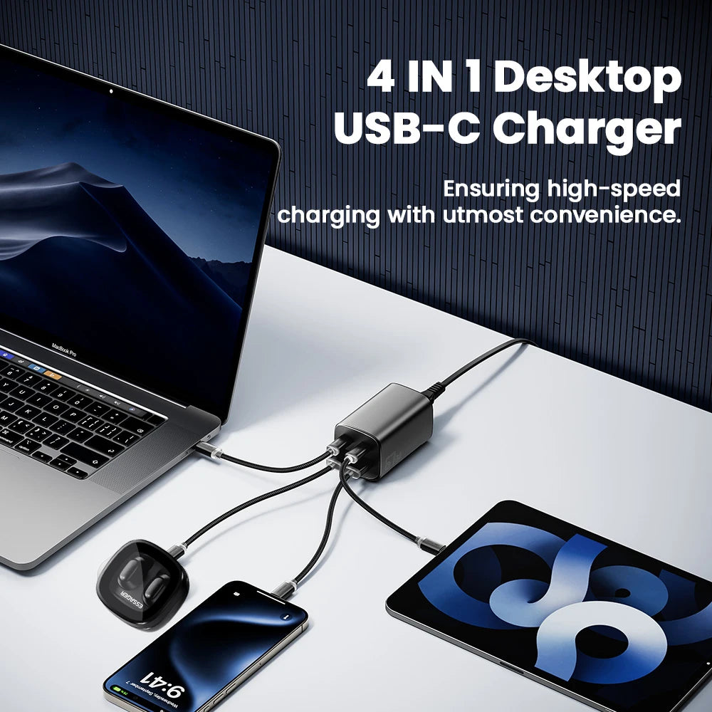 Essager 100W GaN Charger Desktop Laptop Fast Charger 65W 4 i