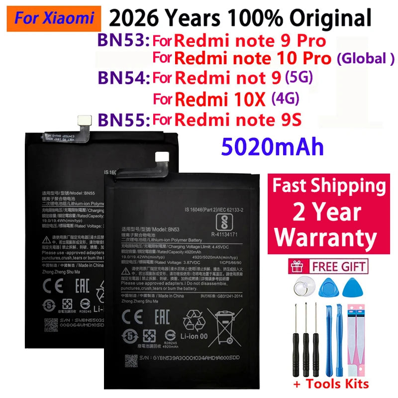 100% Original 5020mAh BN53 BN54 BN55 Replacement Battery For