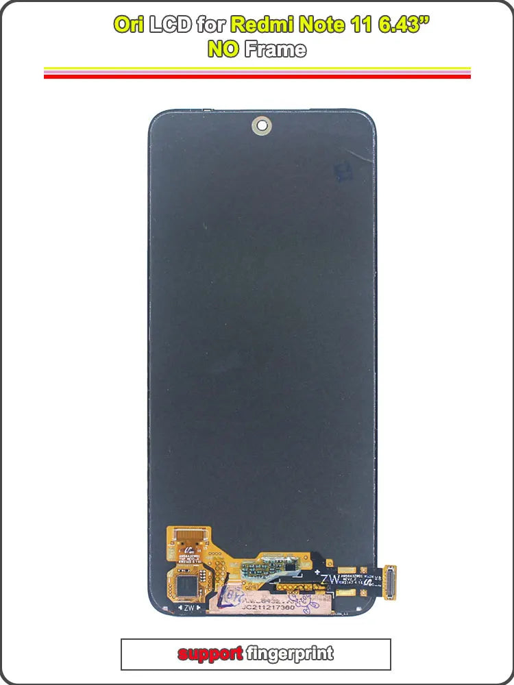 Super AMOLED LCD for Redmi Note 11 4G LCD Display Touch Screen Digitizer Replacement for Redmi Note 11 Phone 2201117TY 2201117TG