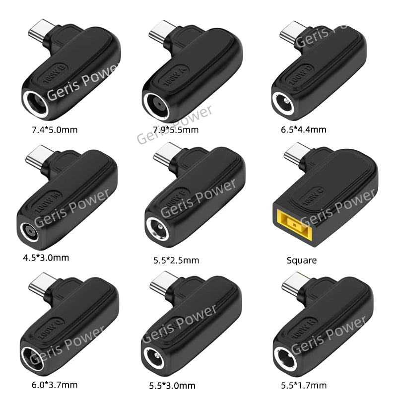 65W 100W DC Universal Laptop Charger to USB C Type C PD Trig
