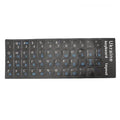 Ukrainian Keyboard Stickers Durable Alphabet Black Background for PC Laptop Computer Keyboard Replacement Accessory