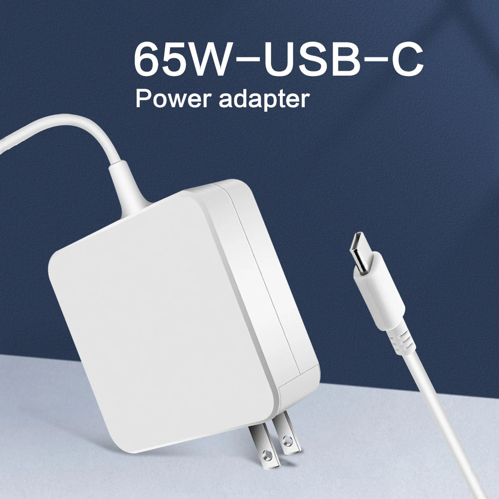Reletech 65W USB C Laptop Power Adapter Type C Power PD Wall