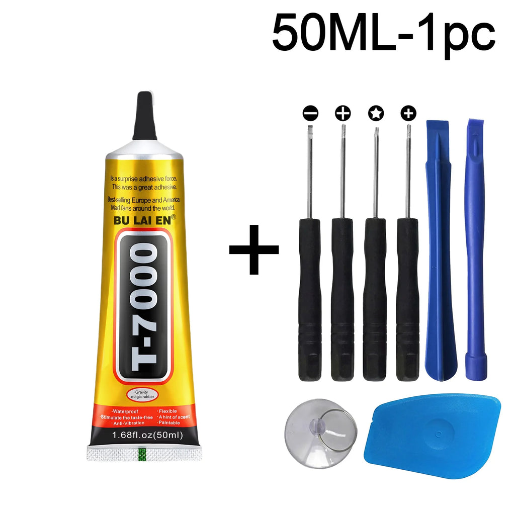 B7000/T7000 Glue Mobile Phone Screen High-Strength Waterproof Adhesive 8in1 Universal Phone Glass Bonding Agent Universal Phone Disassembly Opening Screen Pry Repair Tool Kits.
