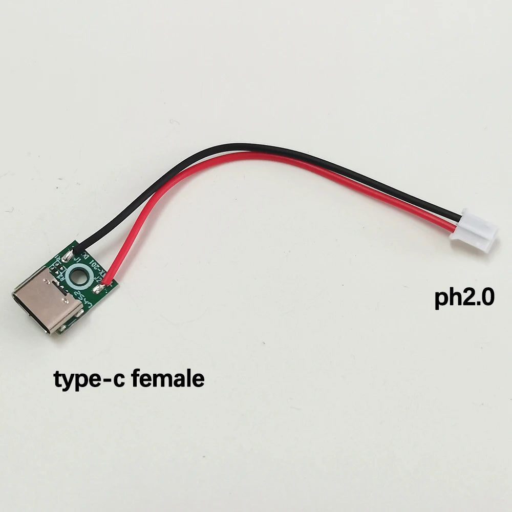1PC 2A Micro/Mini USB Jack 3.1 Type-C 5V Female Connector Jack Charging Port USB Test Board Type C Socket With Solder Wire PH2.0