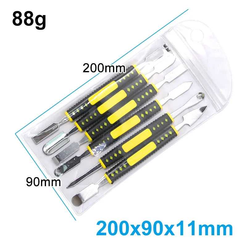 6PCS Metal Crowbar with Two Ends Universal Mobile Phone Digi