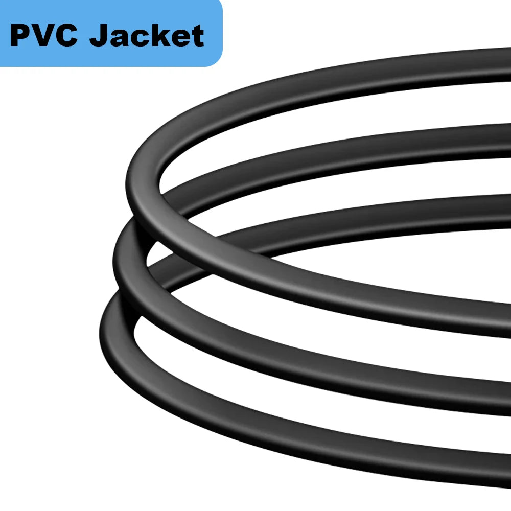 3 Pin/Figure 8 AC 110V-220V Pure Copper Power Cord EU US Eur