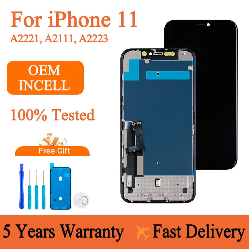 High Quality LCD For iPhone 11 Display 100% Tested Touch Scr