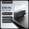 MOVESPEED 67W USB-C Charger Fast Charging 65W PD Type C PPS 