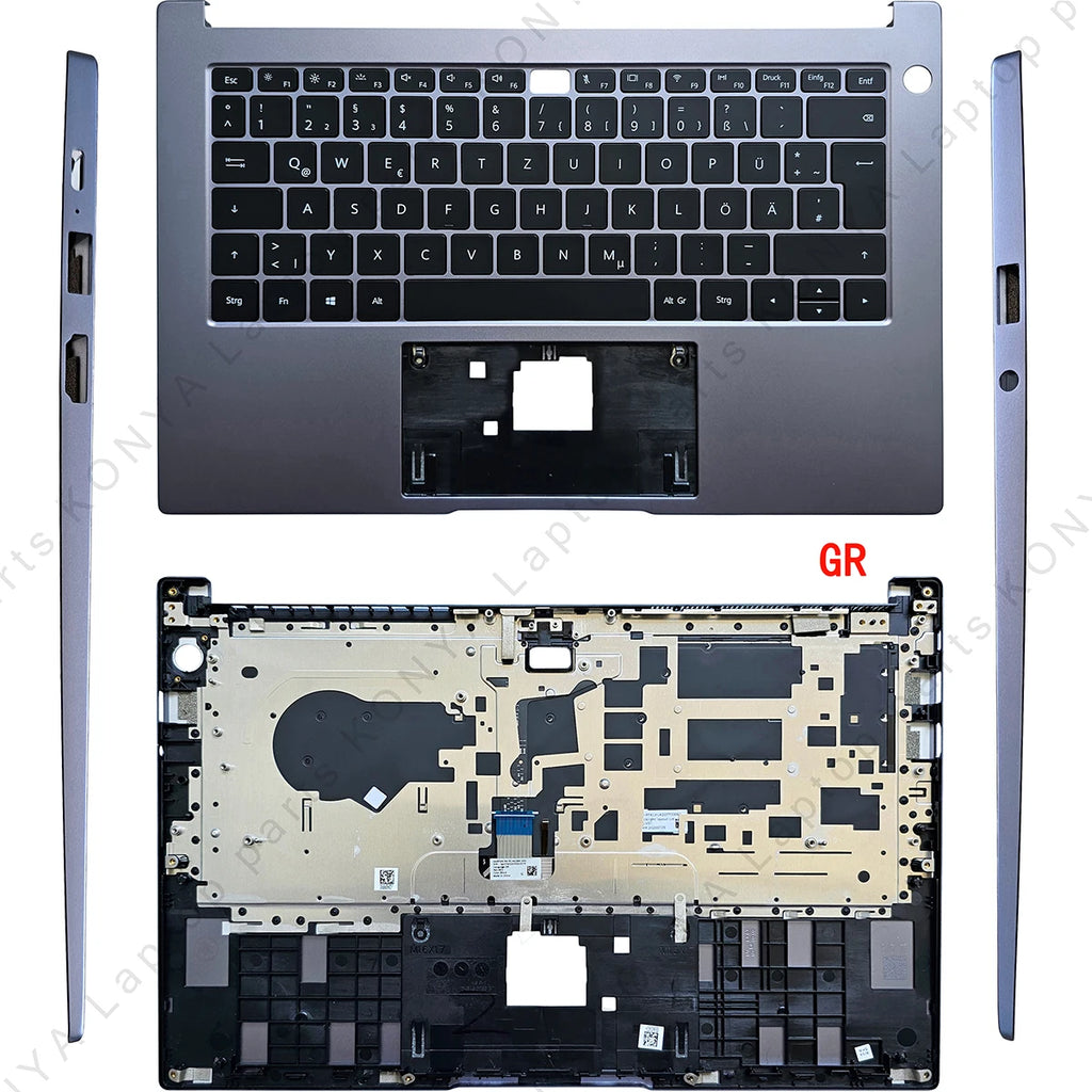 For Huawei Matebook D14 2019-2022 NBL NBDE-WFH9 Laptop LCD Back Cover/ Front Bezel/Palmrest/Bottom Case/Keyboard/Touchpad/Parts