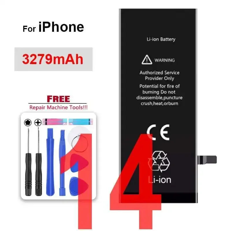 Li-ion Battery For iPhone 11 12 13 14 15 Pro Max Mini Plus SE X XR XS Max 12mini 13pro 13promax Replacement Phone Batteries