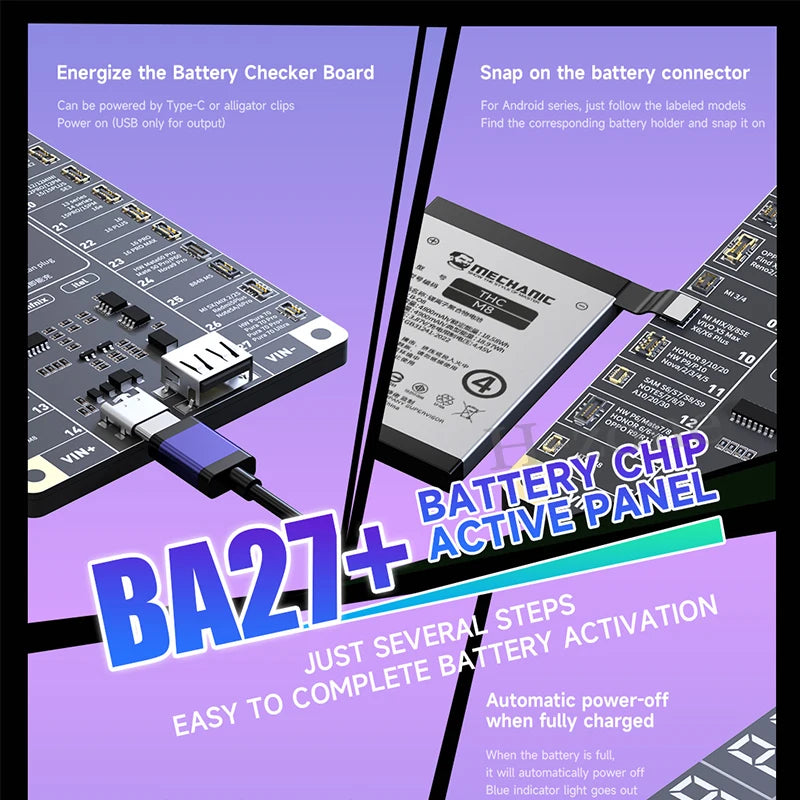 MECHANIC Battery Active Panel Fast Charge Detection Board Fo